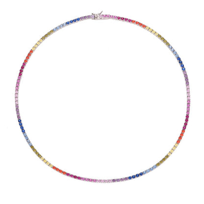 Collana Tennis Rainbow