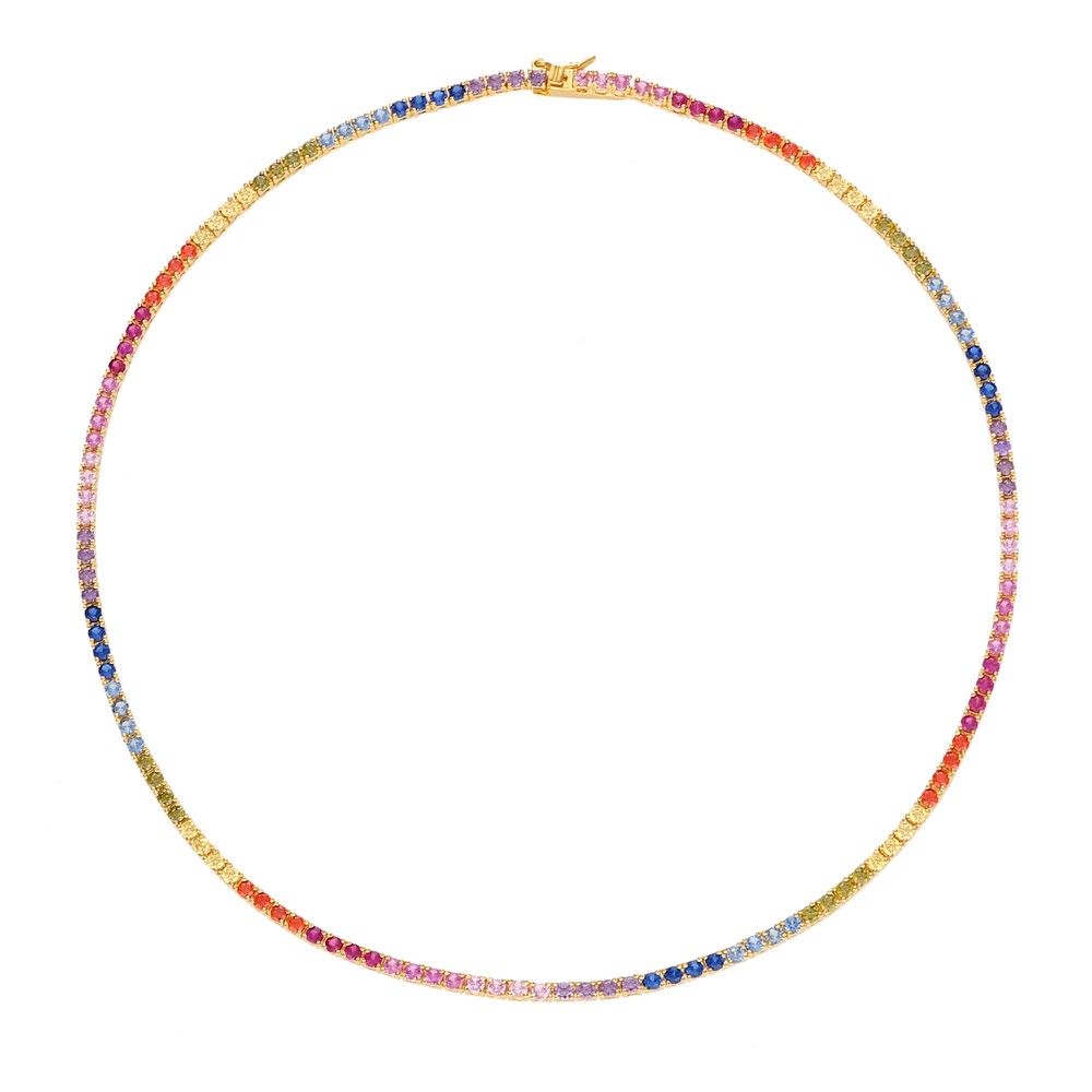 Collana Tennis Rainbow