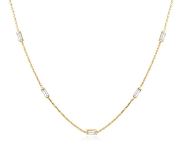 Baguette Necklace