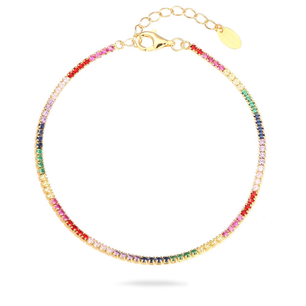 Bracciale Tennis Slim Rainbow