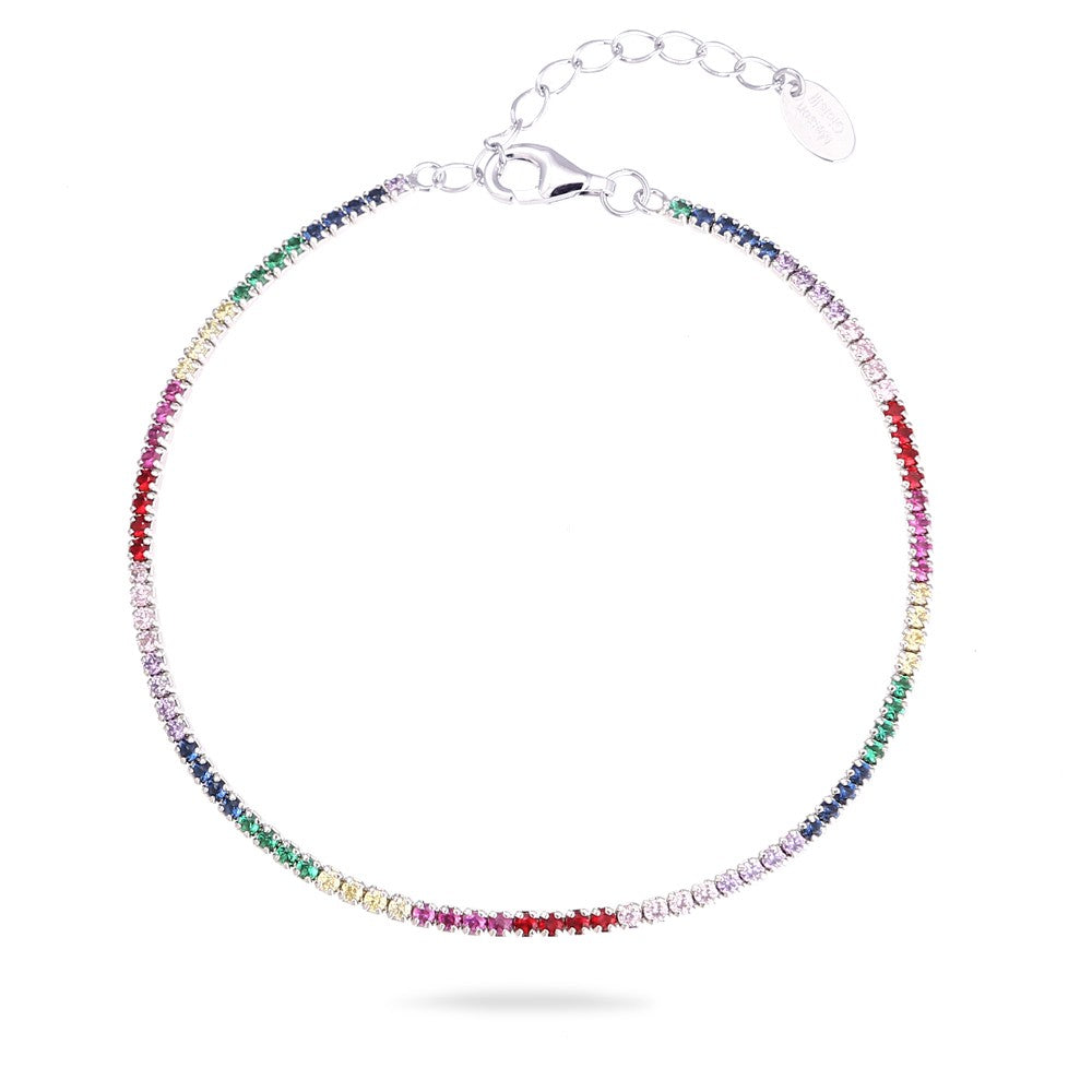 Bracciale Tennis Slim Rainbow