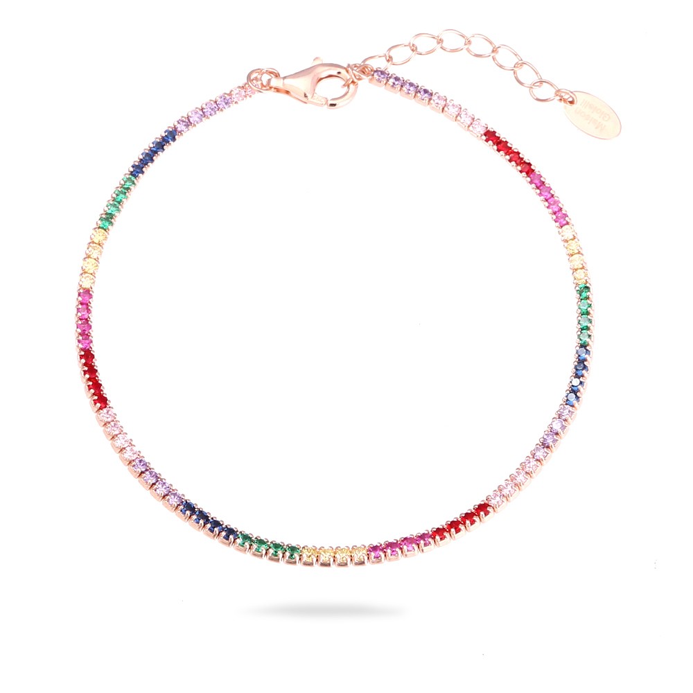 Bracciale Tennis Slim Rainbow