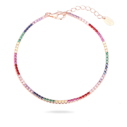 Bracciale Tennis Slim Rainbow