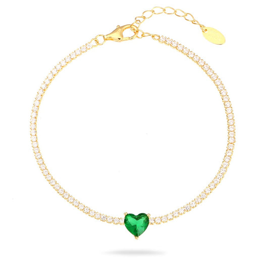 Bracciale Tennis Heart Slim