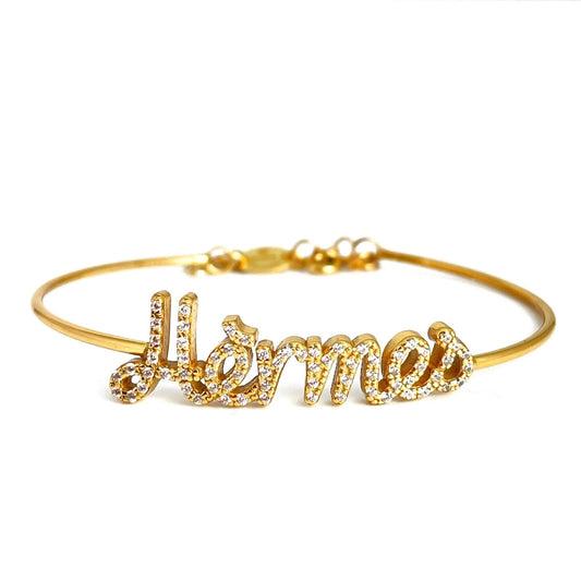 Bracciale Total pavè personalizzabile oro 18k