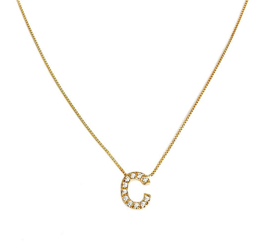 Collana veneziana oro 9kt iniziale grande