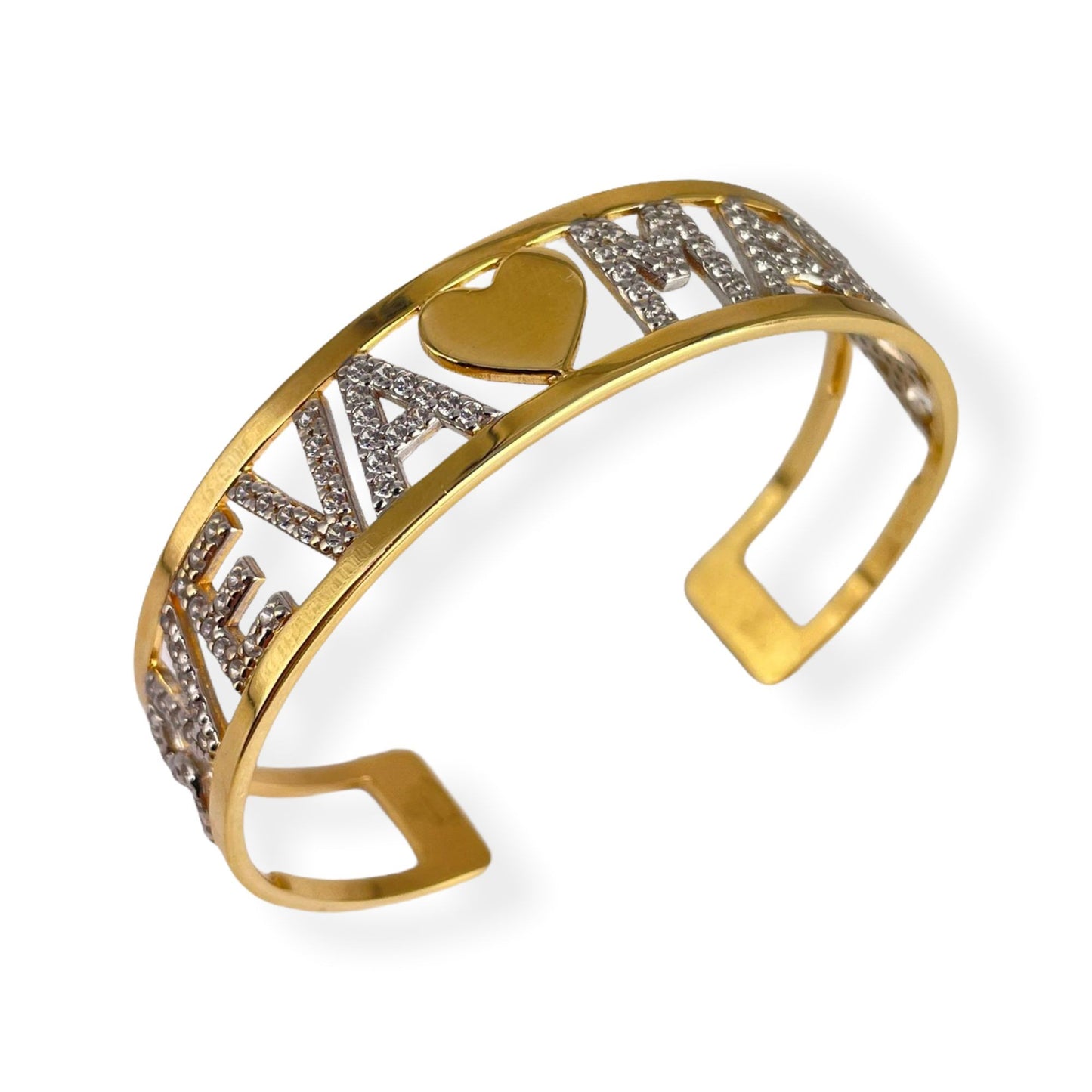 Bracciale Bangle Shine Grande - Bicolore