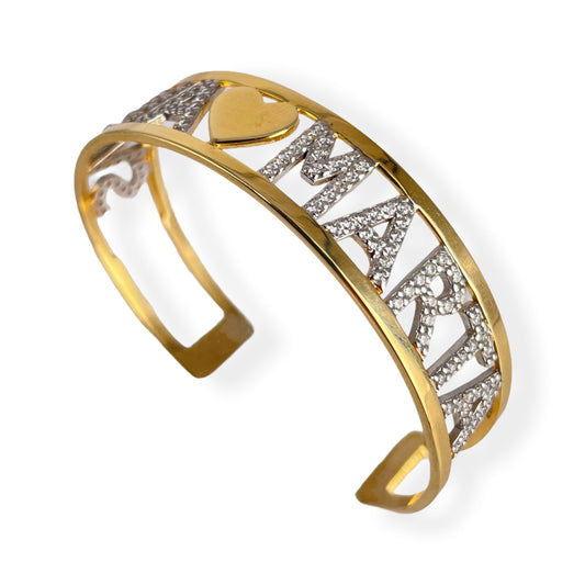 Bracciale Bangle Shine Grande - Bicolore