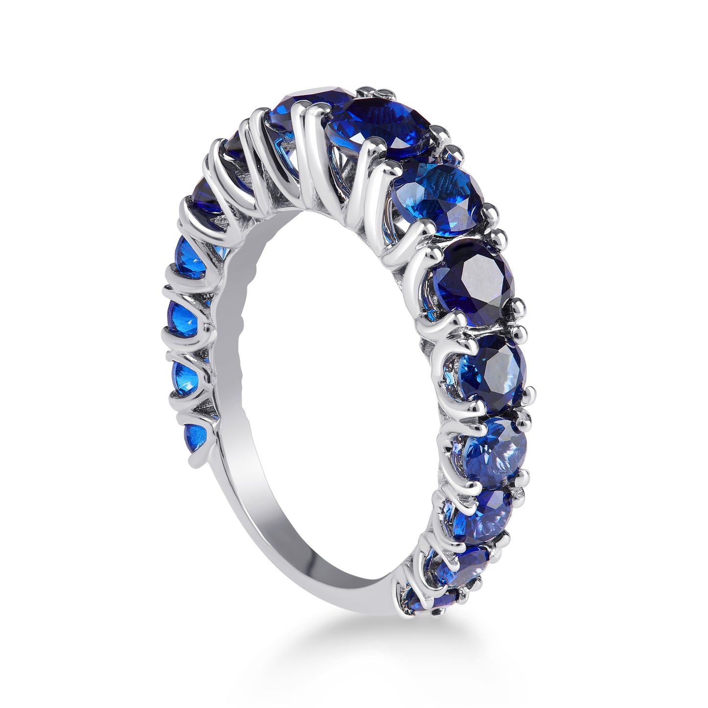 Anello Veretta a scalare  , zaffiro BLU