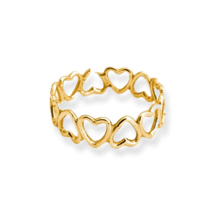 Anello Full Heart - Oro 9 Kt