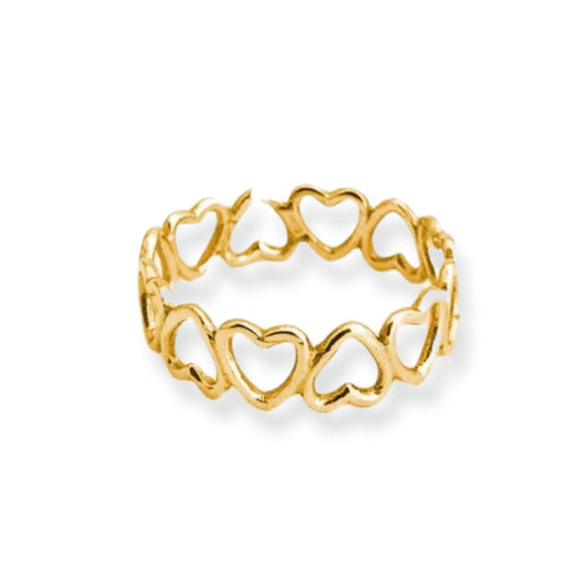 Anello Full Heart - Oro 18 K