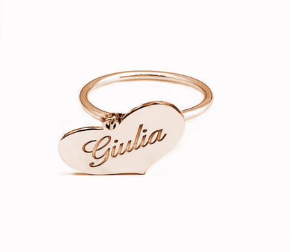 Anello Love 1 Cuore - Oro 18 K