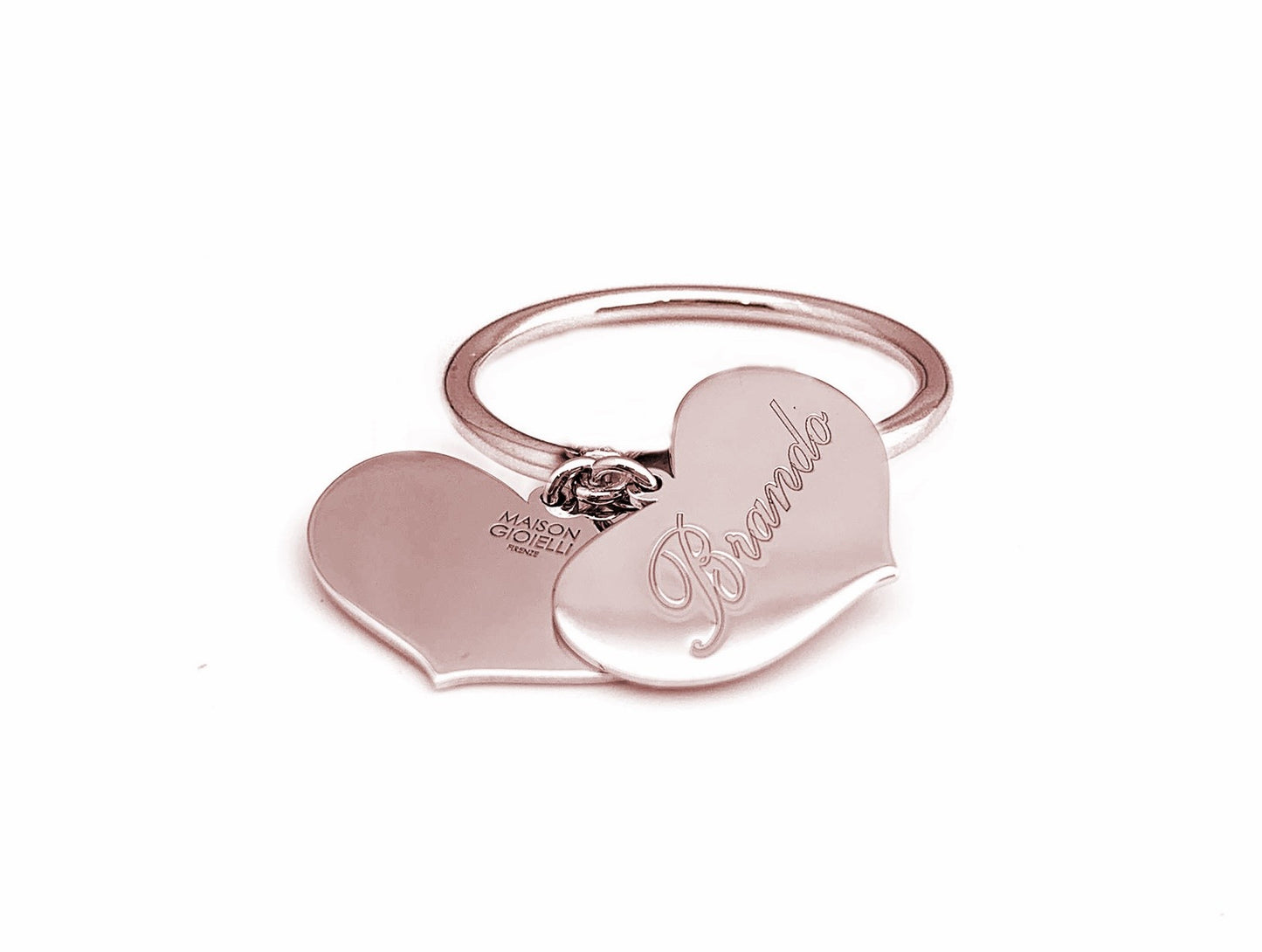 Love 2 Hearts Ring - 18K Gold