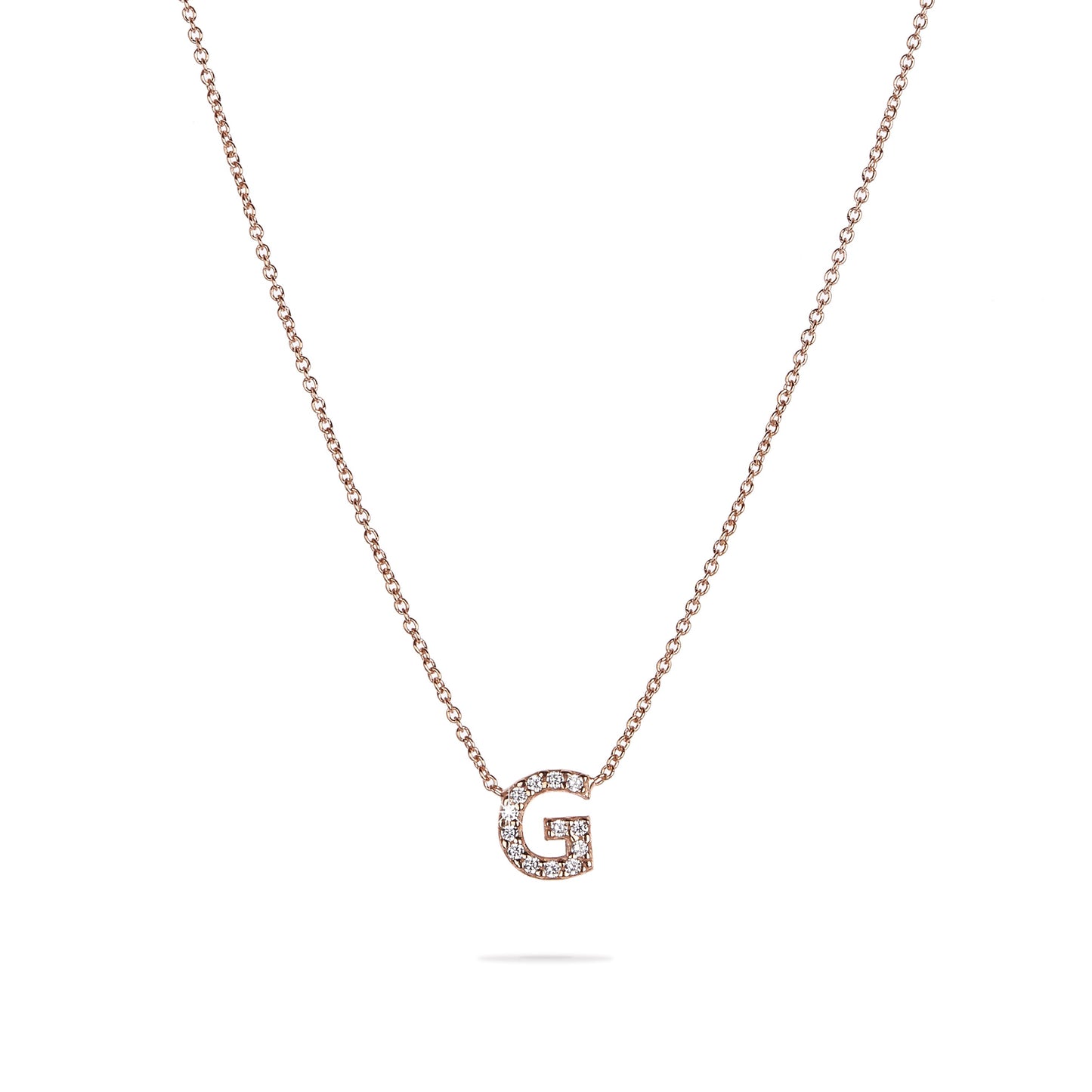 18k Gold Venetian Necklace - Large Initial