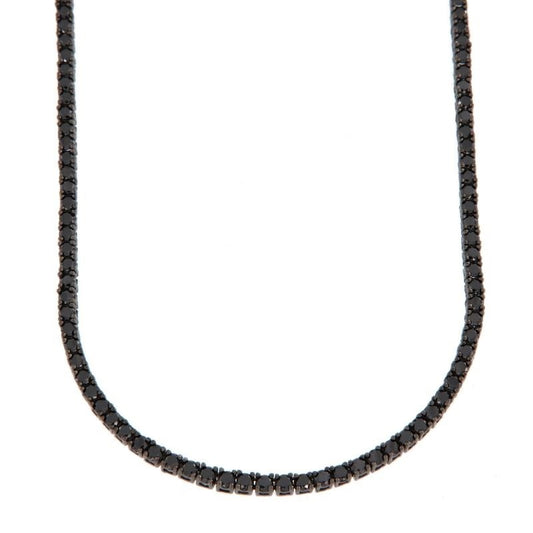 Tennis Black Necklace 