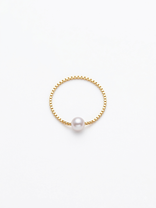 Anello saldato Small con perla
