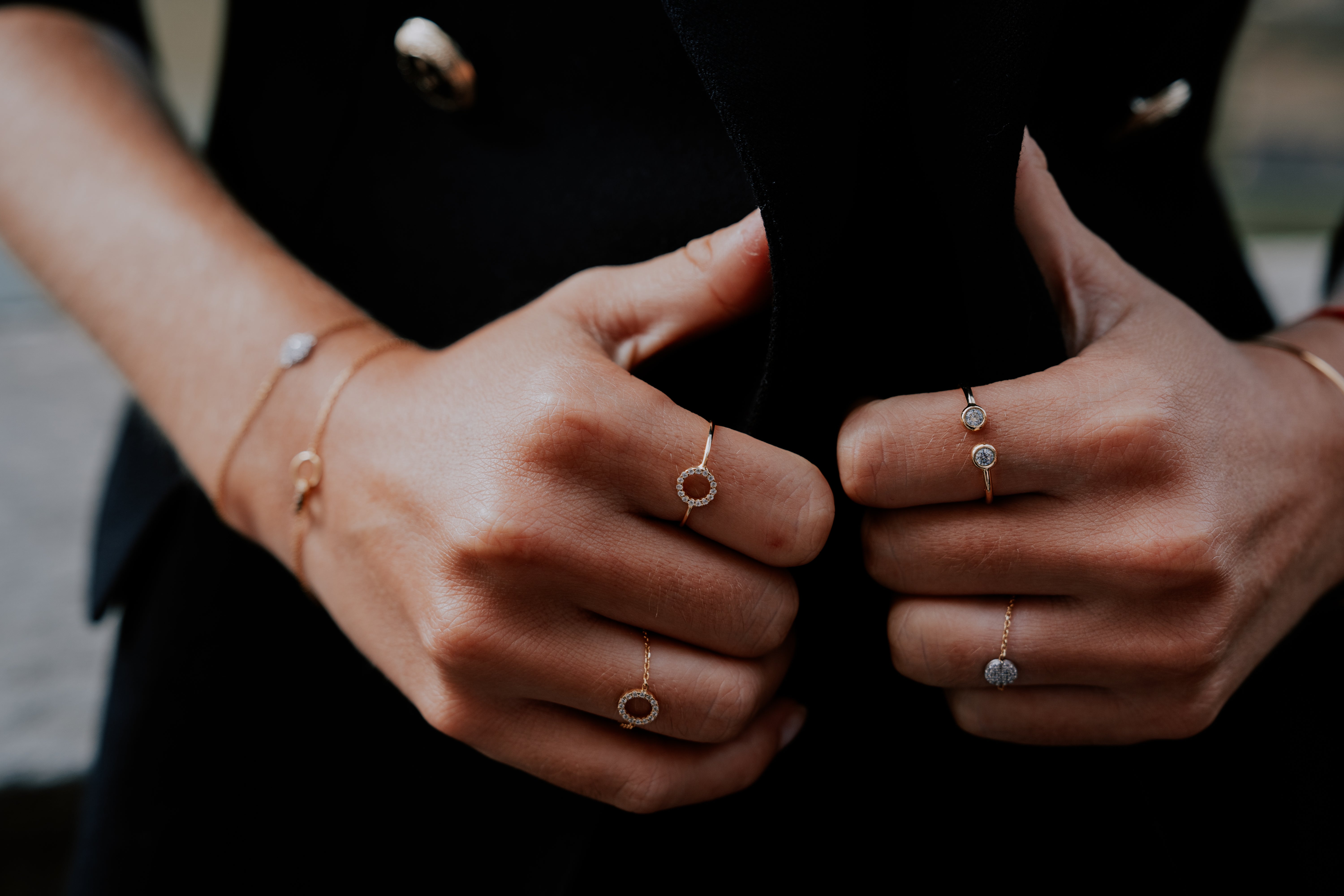 MAISON GIOIELLI FIRENZE Bracciale OHANA Placcato Oro 18kt - Catena Groumette Rotonda Con Chiusura T-Bar, Ipoallergenico