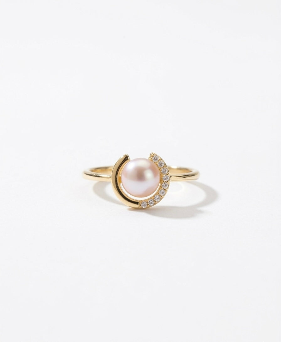 Anello Moon pearl