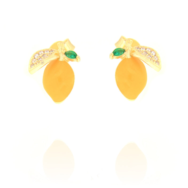 Orecchini Lobo Limone in Argento 925