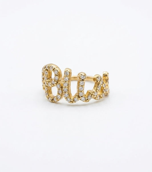Anello Total Pavè - Placcato Oro 18k