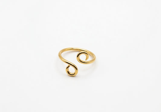 9kt Gold Adjustable Aspiral Ring