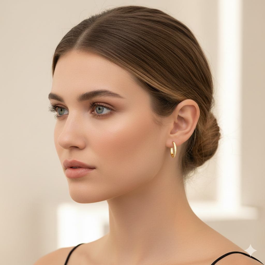 Orecchini Cerchietto 8mm