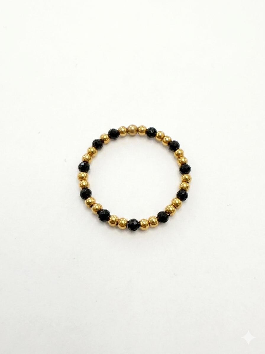 Anello sfere e spinello nero