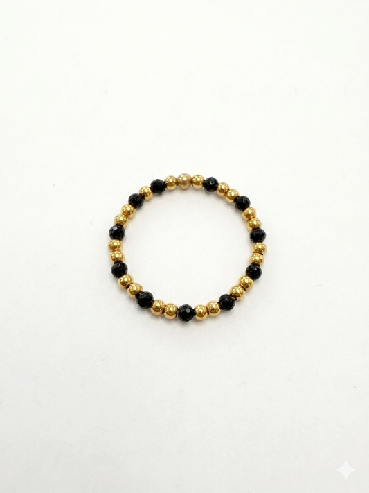 Anello sfere e spinello nero