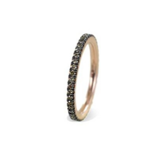 Anello eternity Diamante Brown