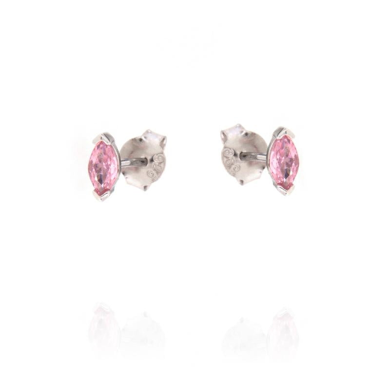 Orecchini a Lobo Semino in Argento 925 Placcato Oro e Zircone a Goccia