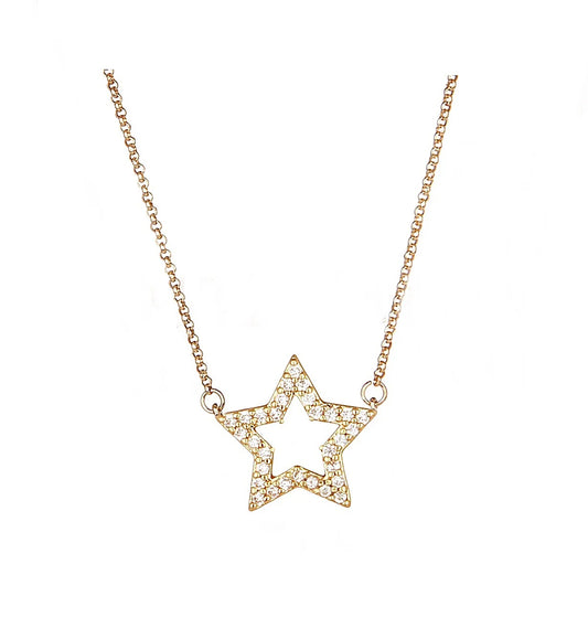 Collana Stella Forata con zirconi