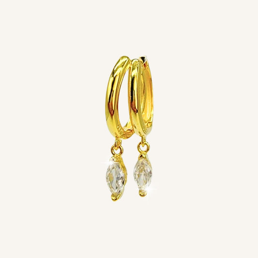 Coppi Hoop Earrings with Pendants